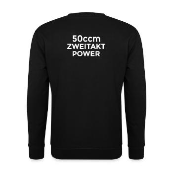 50ccm Zweitakt  - Unisex Pullover - Schwarz - Hinten - Michal (187cm)