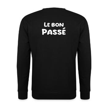nostalgia for the past - Unisex Sweatshirt - black - Back - Alina (178cm)