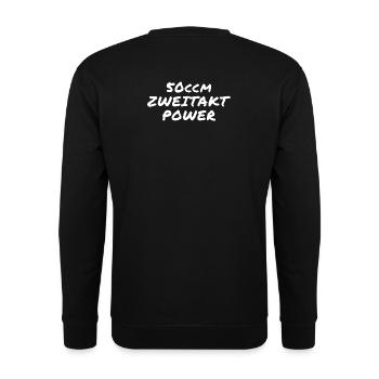 50ccm Zweitakt  - Unisex Pullover - Schwarz - Hinten - Michal (187cm)