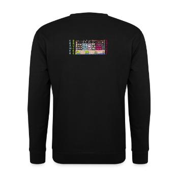 Erfurt, Krämerbrücke, landmark Germany - Unisex Sweatshirt - black - Back - Alina (178cm)