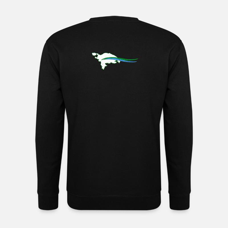 Thurgau Canton Outline with Wave - Unisex Sweatshirt - black