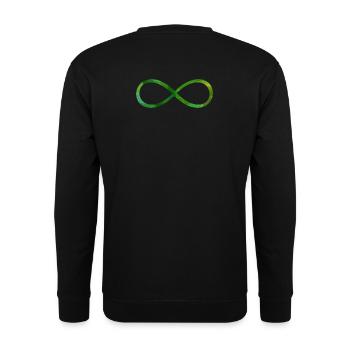 Infinity Symbol Symbol Character Infinite - Unisex Sweatshirt - black - Back - Alina (178cm)