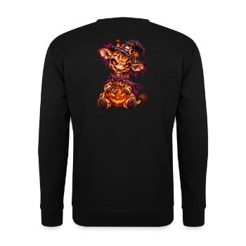 Gir'Halloween gruselige Giraffe - Unisex Pullover - Schwarz - Hinten - Michal (187cm)