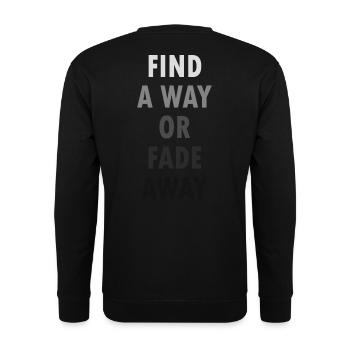 Trouver un moyen ou disparaître - Sweat-shirt Unisexe - noir - Dos - Alina (178cm)