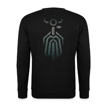 Odin God Asgard Nordic Viking Viking Pagan - Unisex Sweatshirt - black - Back - Alina (178cm)
