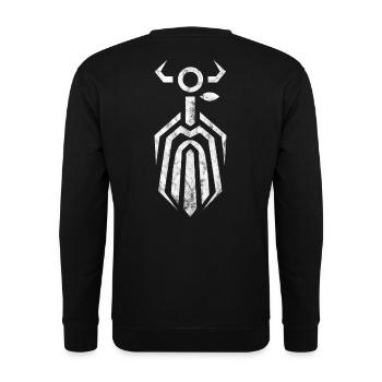 Odin God Asgard Walhalla Nordic Viking Wotan - Unisex Sweatshirt - black - Back - Alina (178cm)