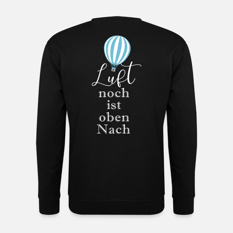 Ballon Heißluftballon Ballonfahrt - Unisex Pullover - Schwarz