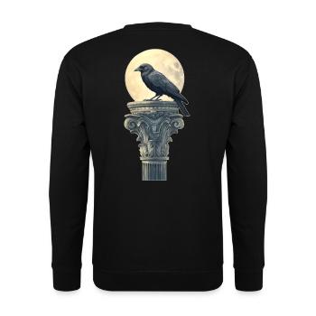 Raven - Unisex Sweatshirt - black - Back - Alina (178cm)