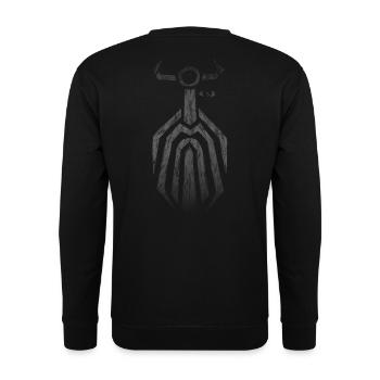 Odin God Asgard Nordic Viking Viking Pagan - Unisex Sweatshirt - black - Back - Alina (178cm)