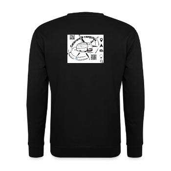 Caravane et Campings Vo 2024 - Sweat-shirt Unisexe - noir - Dos - Alina (178cm)