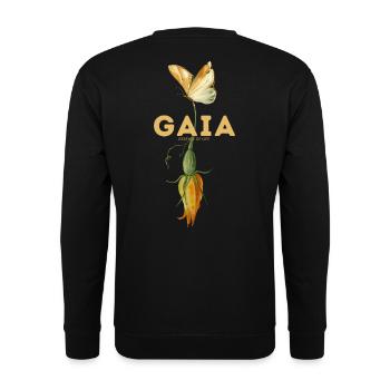Respire en fleurs - Sweat-shirt Unisexe - noir - Dos - Alina (178cm)
