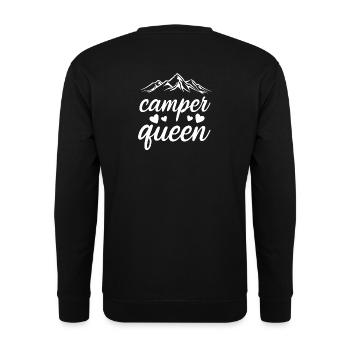 Camping Queen - Sweat-shirt Unisexe - noir - Dos - Alina (178cm)