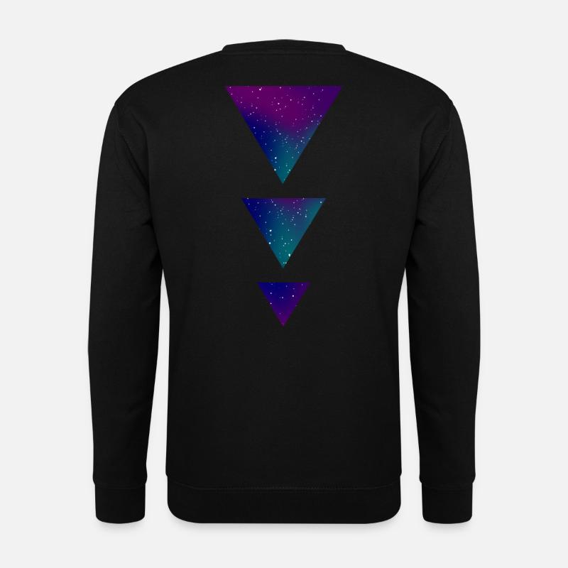 Galaxy Triangles - Unisex Pullover - Schwarz