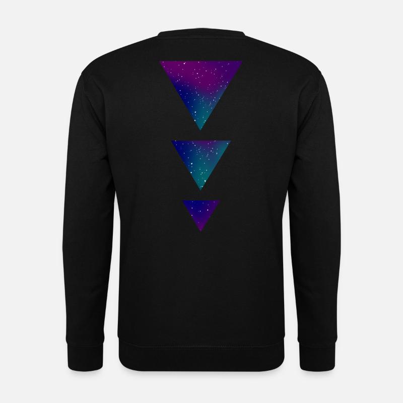Galaxy Triangles - Unisex Sweatshirt - black