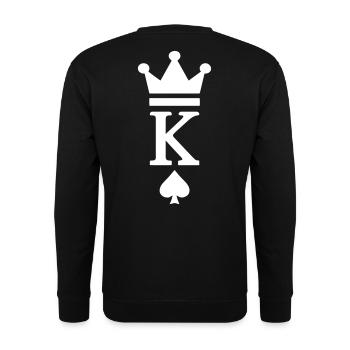 KING CROWN PIK - Unisex Sweatshirt - black - Back - Alina (178cm)