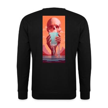 Stay Hydrated While You Suffer - Unisex Sweatshirt - black - Back - Alina (178cm)