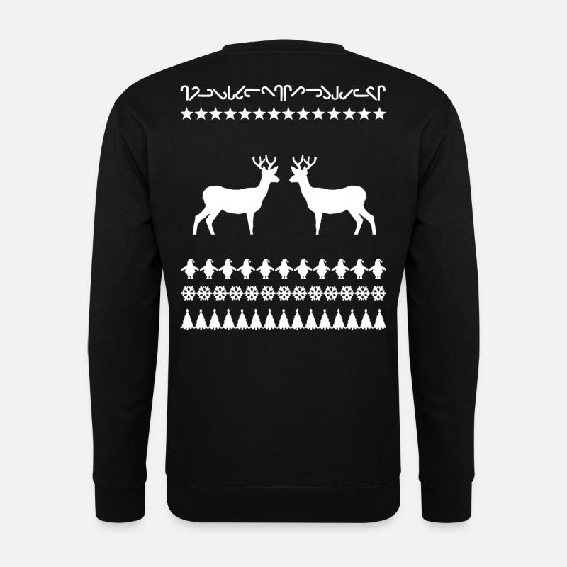 Noël laid avec le renne - Sweat-shirt Unisexe - noir
