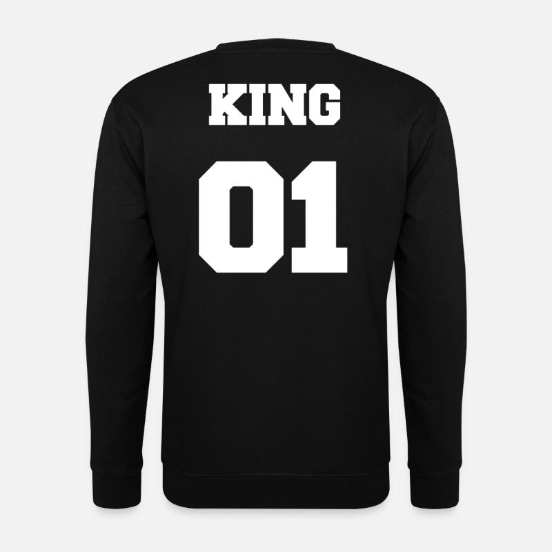 ROI 01 blanc - Sweat-shirt Unisexe - noir
