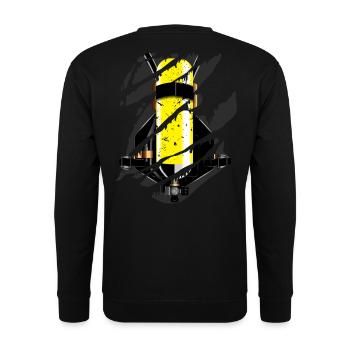 Fire brigade compressed air bottle - cool gift - Unisex Sweatshirt - black - Back - Alina (178cm)