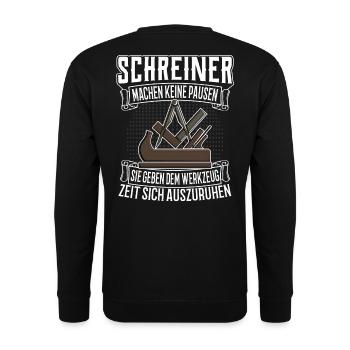 Schreiner Spruch Zunftzeichen Zunft Geschenk - Unisex Pullover - Schwarz - Hinten - Alina (178cm)