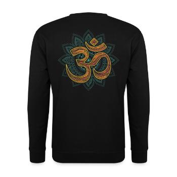 OM signe cadeau pour les amis de Yoga et de méditation - Sweat-shirt Unisexe - noir - Dos - Alina (178cm)