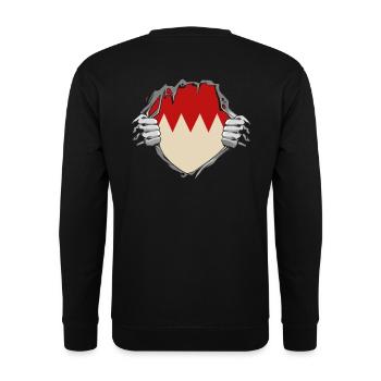 It´s in my DNA - Franken Oberfranken Unterfranken - Unisex Pullover - Schwarz - Hinten - Alina (178cm)