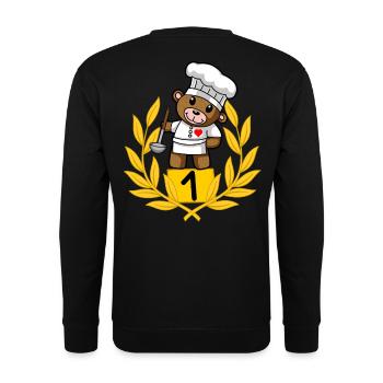 Chef Chef Amateur Cook Cooking Professions - Unisex Sweatshirt - black - Back - Alina (178cm)