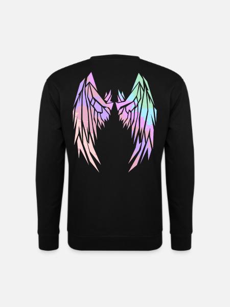 2reborn Wings Engelflügel modern art 2 - Unisex Pullover - Schwarz