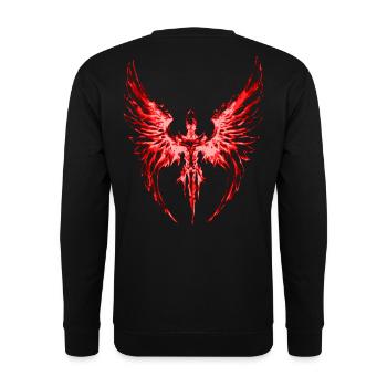 2reborn Angelwings Knight 01 2 - Unisex Pullover - Schwarz - Hinten - Michal (187cm)