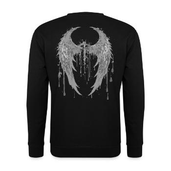 2reborn Angelwings blood 3 - Unisex Pullover - Schwarz - Hinten - Alina (178cm)
