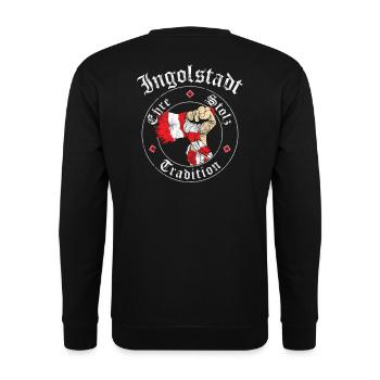 Ingolstadt Ehre Stolz Tradition No II - Unisex Pullover - Schwarz - Hinten - Michal (187cm)