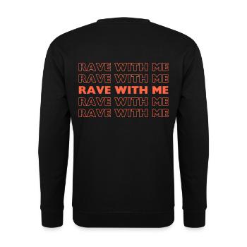Rave avec moi - Sweat-shirt Unisexe - noir - Dos - Alina (178cm)