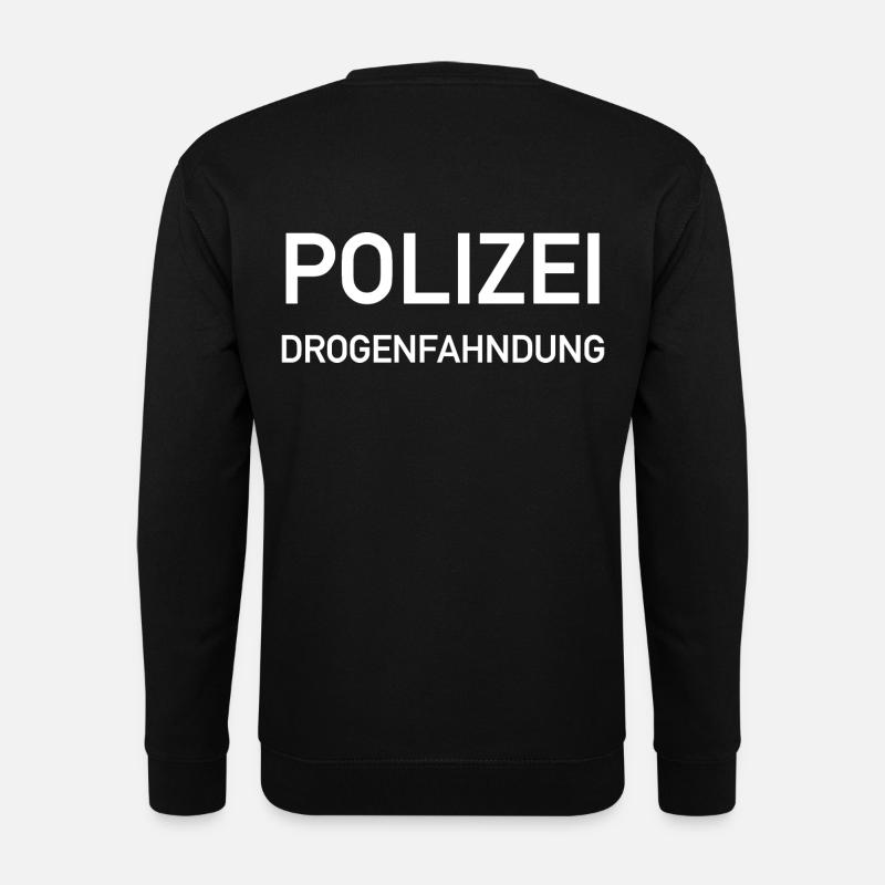 Drogenfahnder Polizei Lustiges Kostüm Geschenk - Unisex Pullover - Schwarz