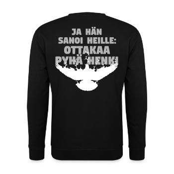 Recevez le consolateur - Finnois - Sweat-shirt Unisexe - noir - Dos - Alina (178cm)