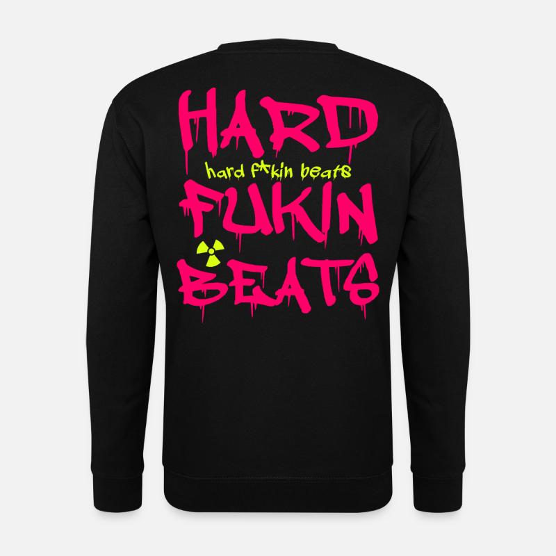 Hard Fukin Beats Graffiti Tee - Unisex Pullover - Schwarz