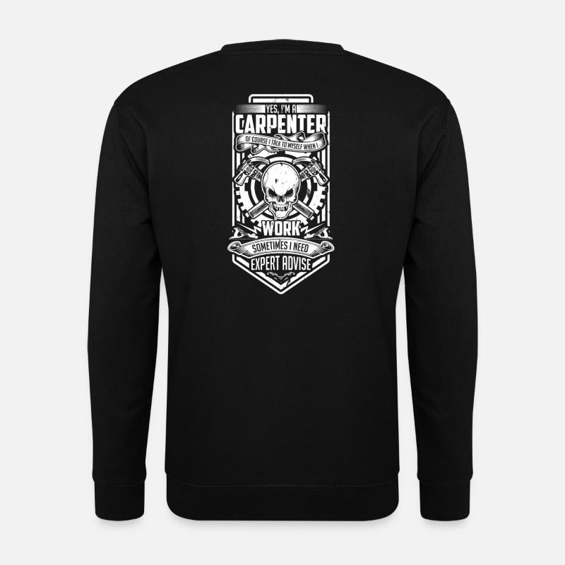 Tischler Zimmermann Schreiner Bautischler Zimmerer - Unisex Pullover - Schwarz