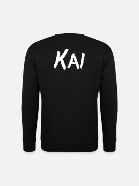 Kai Name Geschenkidee - Unisex Pullover - Schwarz