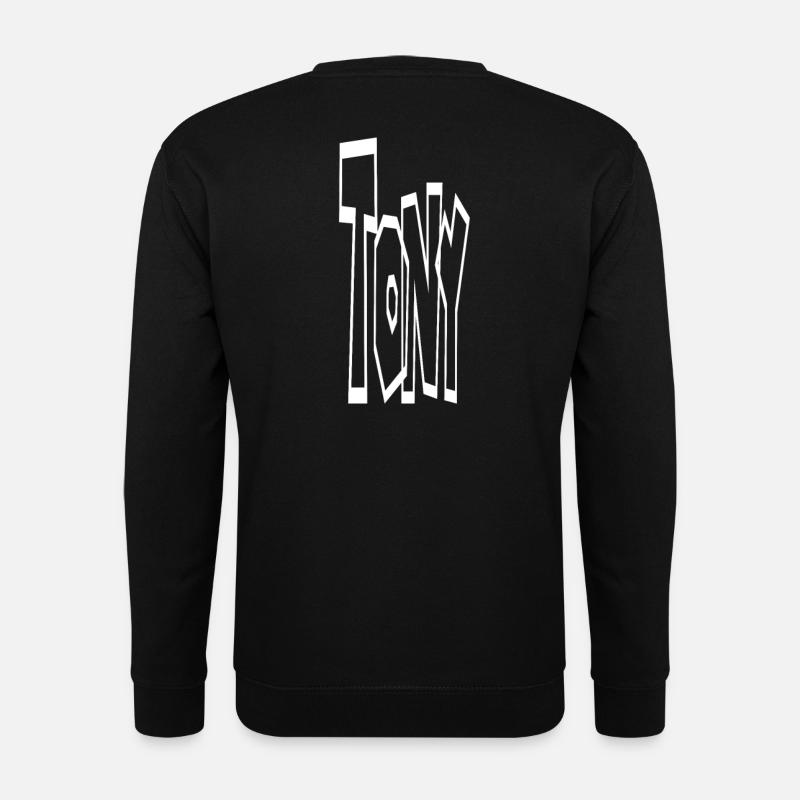 Tony name - Unisex Sweatshirt - black
