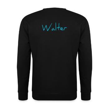 Walter - Unisex Pullover - Schwarz - Hinten - Alina (178cm)