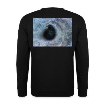 Iclelandic Geothermal Pool - Unisex Pullover - Schwarz - Hinten - Alina (178cm)