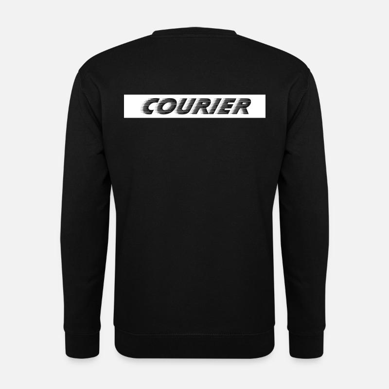 Courier negativ - Unisex Pullover - Schwarz