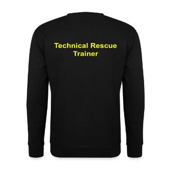 Technical Rescue Trainer - Unisex Sweatshirt - black - Back - Alina (178cm)