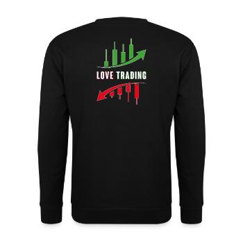 Love Trading - Unisex Pullover - Schwarz - Hinten - Alina (178cm)