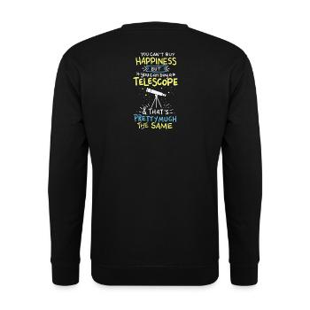 Astronomie - Unisex Pullover - Schwarz - Hinten - Alina (178cm)