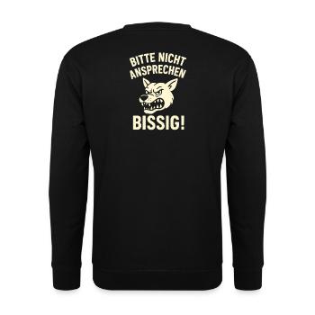 S’il vous plaît, ne leur parlez pas - Sweat-shirt Unisexe - noir - Dos - Alina (178cm)