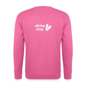Roi de la plongée - Sweat-shirt Unisexe - rose - Dos