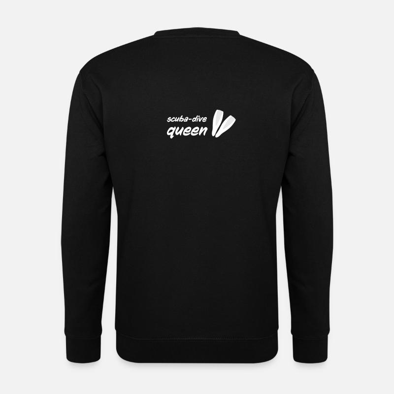 scuba dive queen - Unisex Pullover - Schwarz