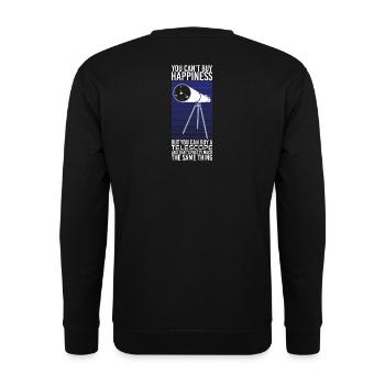Astronomie - Vous ne pouvez pas acheter le bonheur - Sweat-shirt Unisexe - noir - Dos - Alina (178cm)