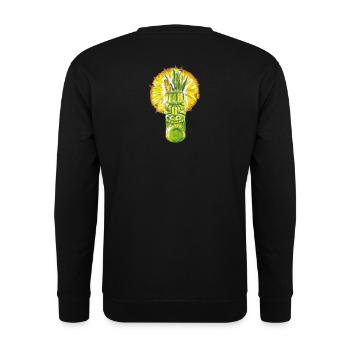 Pineapple Incident by Chemistry & Botanic's - Sweat-shirt Unisexe - noir - Dos - Alina (178cm)