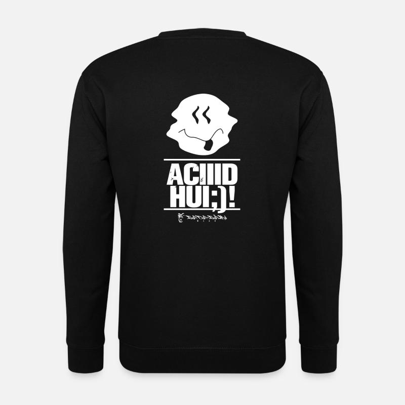acid hui - Unisex Pullover - Schwarz